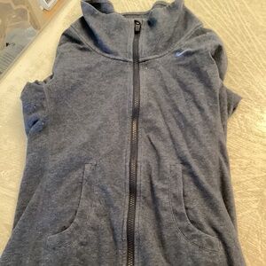 Blue Long Sleeve Nike DriFit Hoodie w/ Thumbholes Women S